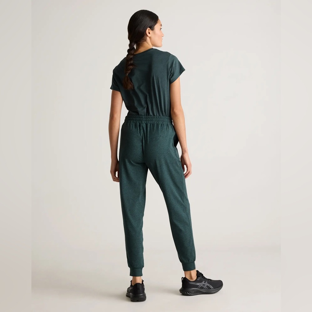 Quince Flowknit Boyfriend Joggers Heathered Green Size Small Athleisure Jogger - Picture 4 of 10